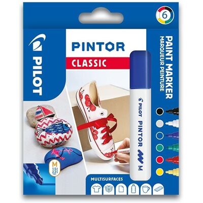 PILOT Pintor Medium Classic, sada 6 ks PILOT Pintor Medium Classic, sada 6 ks