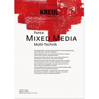 KREUL mixed media, A3, 300 g, 10 listů KREUL mixed media, A3, 300 g, 10 listů