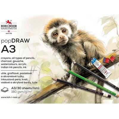 KOH-I-NOOR 9920 DRAW A3, 180 g/m2, 30 listů KOH-I-NOOR 9920 DRAW A3, 180 g/m2, 30 listů