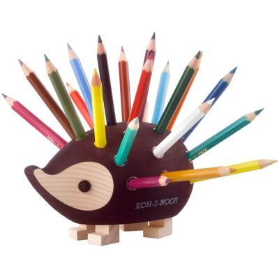 KOH-I-NOOR 9960S dřevěný ježek s pastelkami hnědý, malý 24 ks KOH-I-NOOR 9960S dřevěný ježek s pastelkami hnědý, malý 24 ks