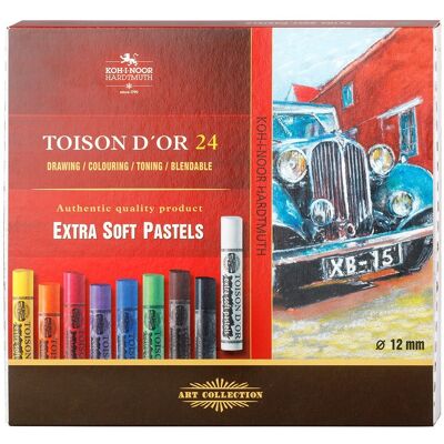 KOH-I-NOOR Toison D'or Extra Soft 8554/24 prašné křídy 24 ks KOH-I-NOOR Toison D'or Extra Soft 8554/24 prašné křídy 24 ks