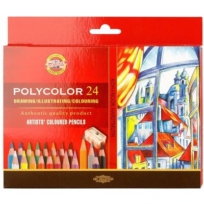 KOH-I-NOOR Polycolor 3834/24 umělecké 24 ks KOH-I-NOOR Polycolor 3834/24 umělecké 24 ks