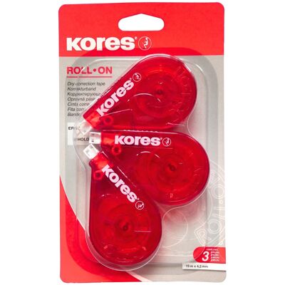 KORES Roll on 15 m x 4,2 mm - balení 3 ks KORES Roll on 15 m x 4,2 mm - balení 3 ks