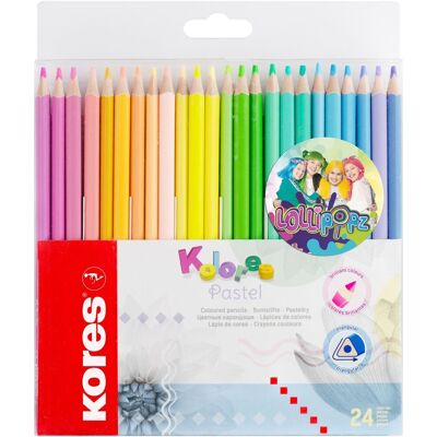KORES Kolores Pastel LOLLIPOPZ, 24 barev KORES Kolores Pastel LOLLIPOPZ, 24 barev
