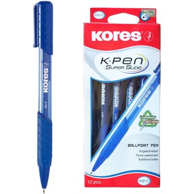 KORES K6 Pen, F - 0,7 mm, modré - balení 12 ks KORES K6 Pen, F - 0,7 mm, modré - balení 12 ks