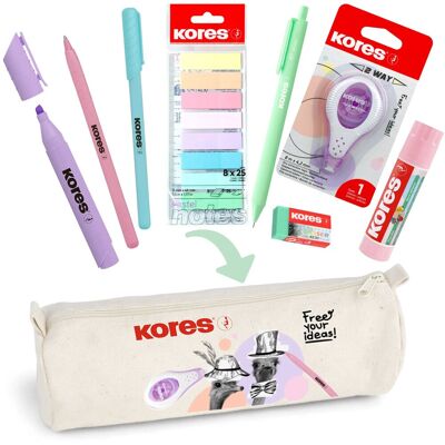 KORES PASTEL to GO pouzdro s praktickou výbavou KORES PASTEL to GO pouzdro s praktickou výbavou