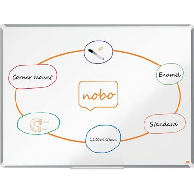 NOBO Premium Plus smaltovaná 120 x 90 cm, bílá NOBO Premium Plus smaltovaná 120 x 90 cm, bílá