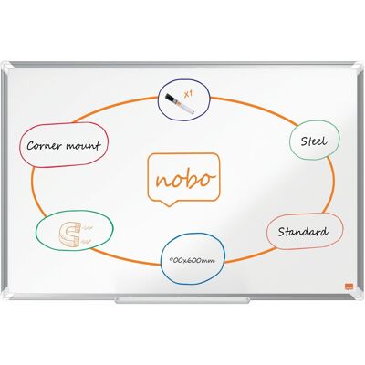 NOBO Premium Plus 90 x 60 cm, bílá NOBO Premium Plus 90 x 60 cm, bílá