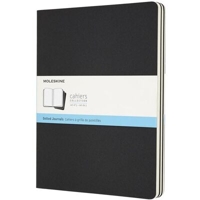 MOLESKINE XL, tečkovaný, černý - balení 3 ks MOLESKINE XL, tečkovaný, černý - balení 3 ks