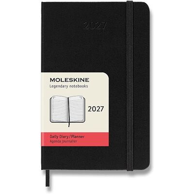 MOLESKINE 2027 S denní, tvrdé desky, černý MOLESKINE 2027 S denní, tvrdé desky, černý