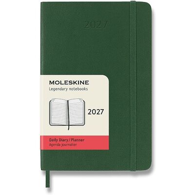 MOLESKINE 2027 S denní, měkké desky, zelený MOLESKINE 2027 S denní, měkké desky, zelený