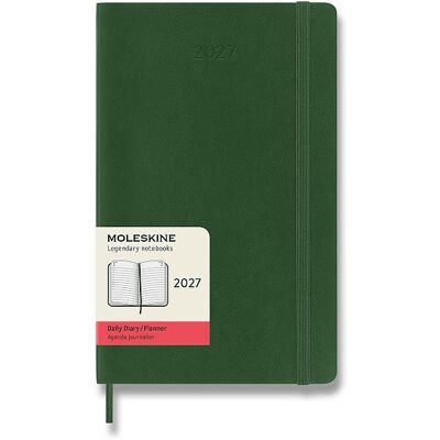 MOLESKINE 2027 L denní, měkké desky, zelený MOLESKINE 2027 L denní, měkké desky, zelený