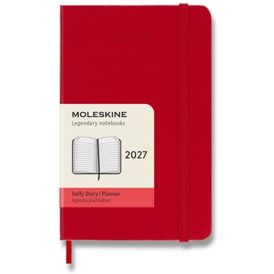 MOLESKINE 2027 L týdenní, tvrdé desky, červený MOLESKINE 2027 L týdenní, tvrdé desky, červený