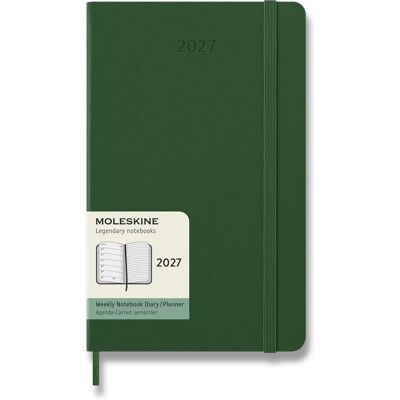 MOLESKINE 2027 L týdenní, tvrdé desky, zelený MOLESKINE 2027 L týdenní, tvrdé desky, zelený