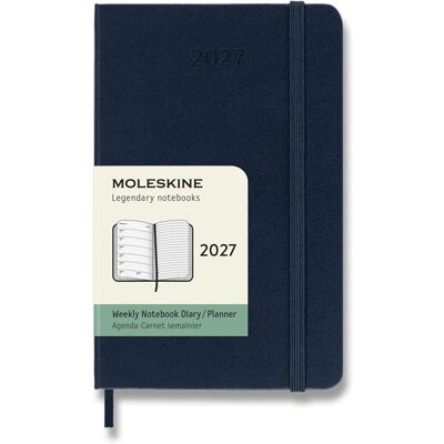 MOLESKINE 2027 S týdenní, tvrdé desky, modrý MOLESKINE 2027 S týdenní, tvrdé desky, modrý