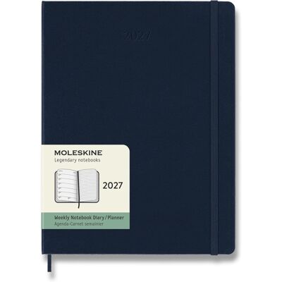 MOLESKINE 2027 XL týdenní, tvrdé desky, modrý MOLESKINE 2027 XL týdenní, tvrdé desky, modrý