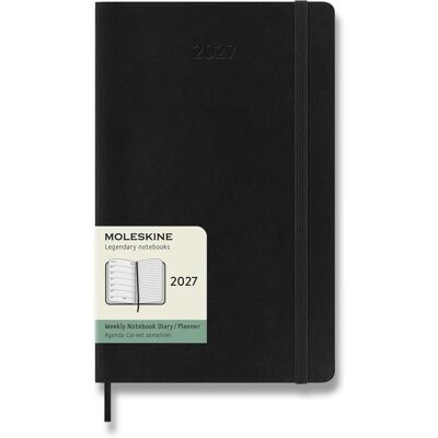 MOLESKINE 2027 L týdenní, měkké desky, černý MOLESKINE 2027 L týdenní, měkké desky, černý