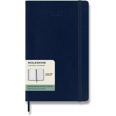 MOLESKINE 2027 L týdenní, měkké desky, modrý MOLESKINE 2027 L týdenní, měkké desky, modrý