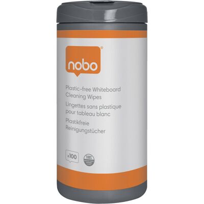 NOBO Plastic-free Whiteboard Cleaning Wipes - balení 100 ks NOBO Plastic-free Whiteboard Cleaning Wipes - balení 100 ks