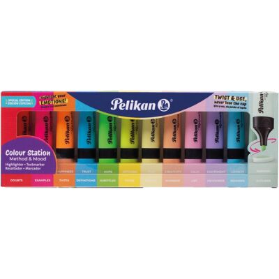 Pelikan PLEIKAN 490 mix neonový a pastelových barev - sada 12 ks Pelikan PLEIKAN 490 mix neonový a pastelových barev - sada 12 ks
