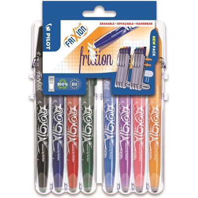 PILOT FriXion Ball 07 / 0.35 mm, Set2Go - sada 8 barev PILOT FriXion Ball 07 / 0.35 mm, Set2Go - sada 8 barev