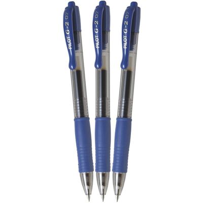 PILOT G-2 07 / 0.32 mm, modrý - balení 3 ks PILOT G-2 07 / 0.32 mm, modrý - balení 3 ks