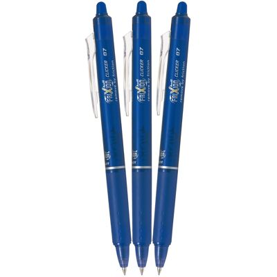 PILOT FriXion Clicker 07 / 0.35 mm, modré - balení 3 ks PILOT FriXion Clicker 07 / 0.35 mm, modré - balení 3 ks