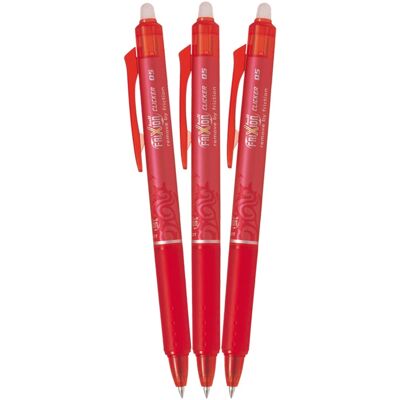 PILOT FriXion Clicker 05 / 0.25 mm, červené - balení 3 ks PILOT FriXion Clicker 05 / 0.25 mm, červené - balení 3 ks