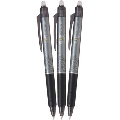 PILOT FriXion Clicker 05 / 0.25 mm, černé - balení 3 ks PILOT FriXion Clicker 05 / 0.25 mm, černé - balení 3 ks