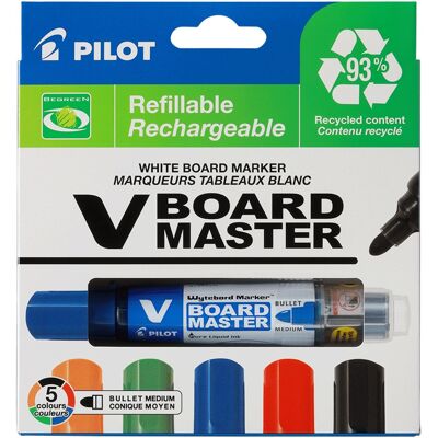 PILOT V-Board Master 2.3 mm sada 5 barev PILOT V-Board Master 2.3 mm sada 5 barev