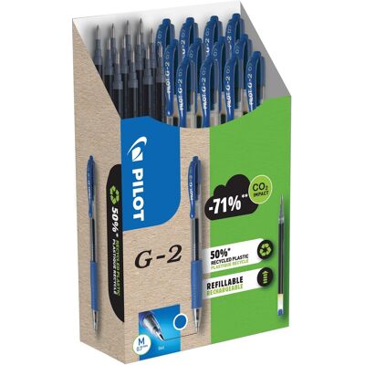 PILOT G-2 07 / 0.32 mm, modrý, 12 kusů + 12 náplní PILOT G-2 07 / 0.32 mm, modrý, 12 kusů + 12 náplní