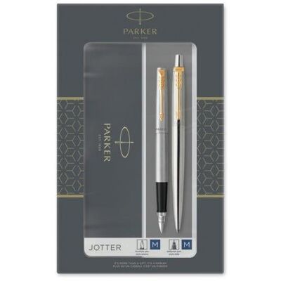 Parker Jotter Stainless Steel GT Duo Set Parker Jotter Stainless Steel GT Duo Set