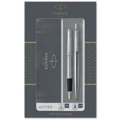 Parker Jotter Stainless Steel CT Duo Set Parker Jotter Stainless Steel CT Duo Set