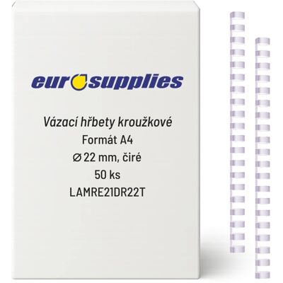 EUROSUPPLIES A4 22 mm čirý - balení 50 ks EUROSUPPLIES A4 22 mm čirý - balení 50 ks