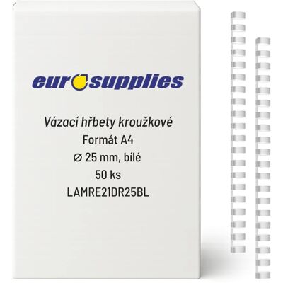 EUROSUPPLIES A4 25 mm bílý - balení 50 ks EUROSUPPLIES A4 25 mm bílý - balení 50 ks