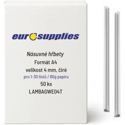 EUROSUPPLIES násuvný 4 mm čirý - balení 50 ks EUROSUPPLIES násuvný 4 mm čirý - balení 50 ks
