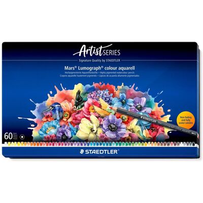 Staedtler Mars Lumograph akvarelové 60 barev Staedtler Mars Lumograph akvarelové 60 barev