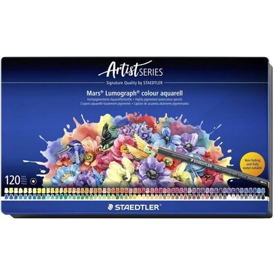 Staedtler Mars Lumograph akvarelové 120 barev Staedtler Mars Lumograph akvarelové 120 barev