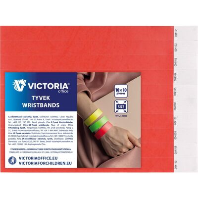 VICTORIA Tyvek® 100 ks, červené VICTORIA Tyvek® 100 ks, červené