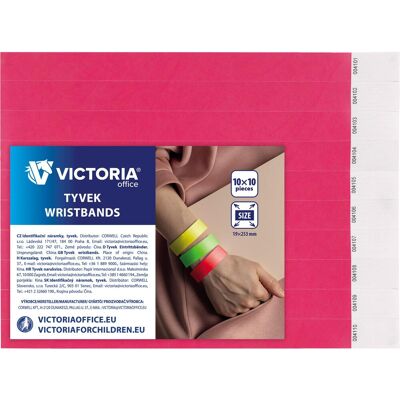 VICTORIA Tyvek® 100 ks, neon růžové VICTORIA Tyvek® 100 ks, neon růžové