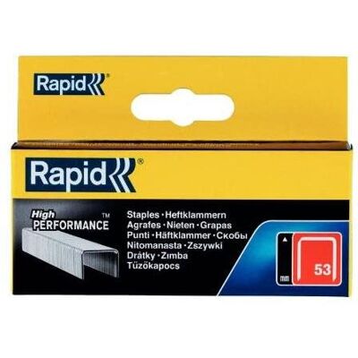 RAPID Spony 53/8mm, 5000ks, plastový box RAPID Spony 53/8mm, 5000ks, plastový box