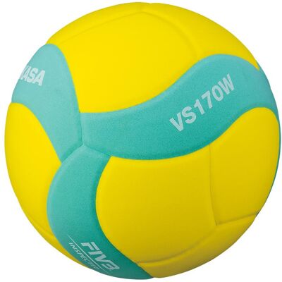 Mikasa VS170W Mládežnický volejbal - Žlutá/Zelená - Velikost 5 Mikasa VS170W Mládežnický volejbal - Žlutá/Zelená - Velikost 5