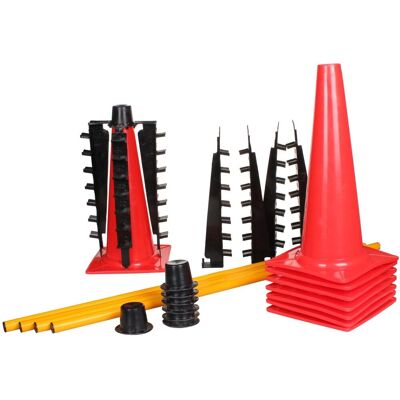 Merco 4x sada na přeskoky SP-2 2x kužel s držákem + tyč Merco 4x sada na přeskoky SP-2 2x kužel s držákem + tyč