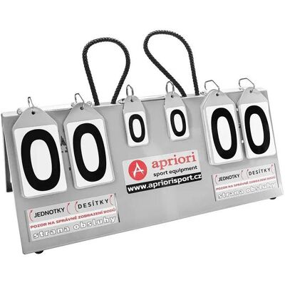 Apriori Score neskládací počítadlo, kov, pvc číselníky Apriori Score neskládací počítadlo, kov, pvc číselníky
