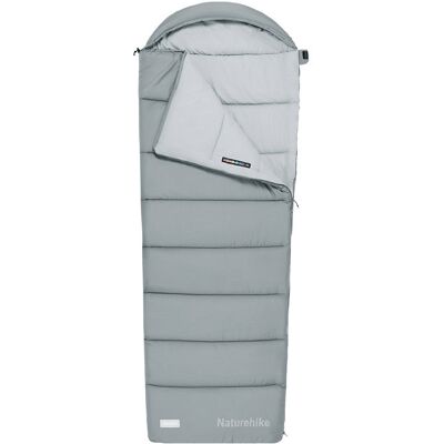 Naturehike Spacák MS500 s kapucí 2,2 kg, šedý, levý Naturehike Spacák MS500 s kapucí 2,2 kg, šedý, levý