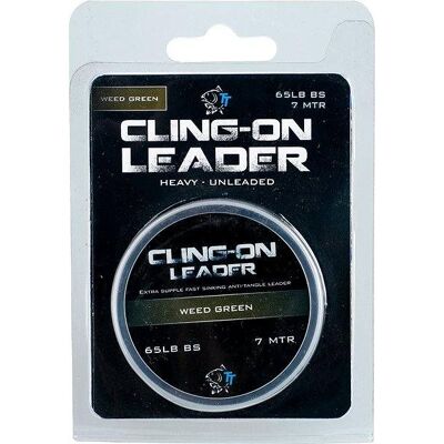 Nash Cling-On Leader 65lb 7m Weed Green Nash Cling-On Leader 65lb 7m Weed Green
