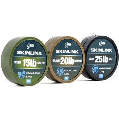 Nash SkinLink Semi-Stiff 20lb 10m Weed Green Nash SkinLink Semi-Stiff 20lb 10m Weed Green