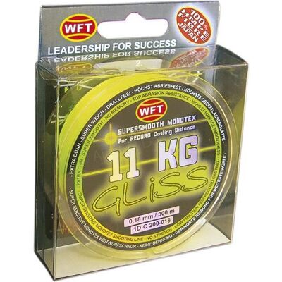 WFT GLISS KG Yellow 0,10mm 4kg 150m WFT GLISS KG Yellow 0,10mm 4kg 150m
