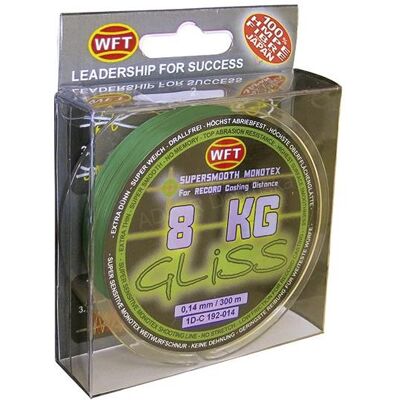 WFT GLISS KG Green 0,18mm 11kg 150m WFT GLISS KG Green 0,18mm 11kg 150m