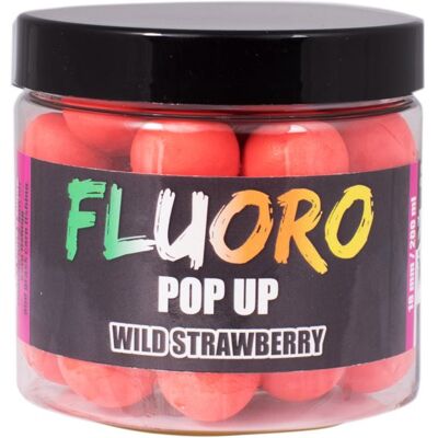 LK Baits Pop-Up Fluoro Wild Strawberry 18mm 200ml LK Baits Pop-Up Fluoro Wild Strawberry 18mm 200ml